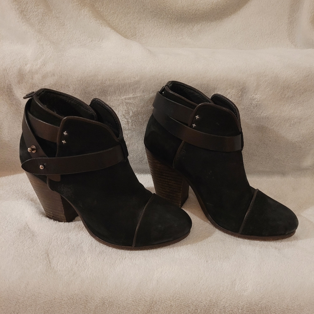 Rag & Bone Black Ankle Boots, Size 6